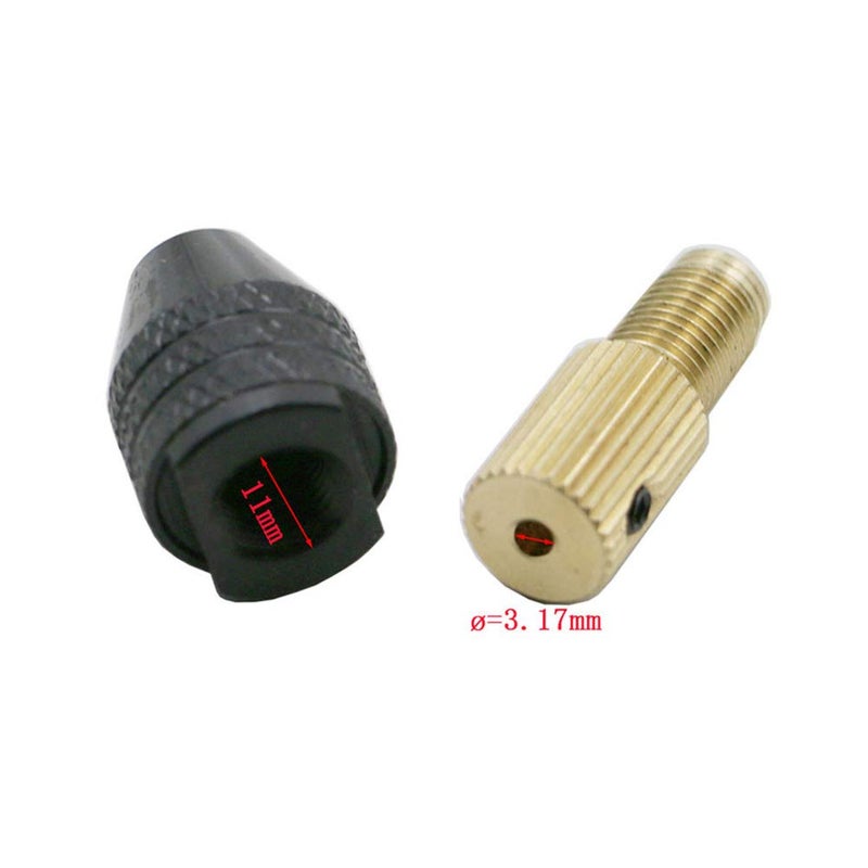 Rongon Power Drill Chucks 3.17mm Impact Drill Adapter Keyless Drill Chuck Kits High Quality Electric Drill Bit Collet Power Diy Tools Mechanics Gift For Machinist - Image 2